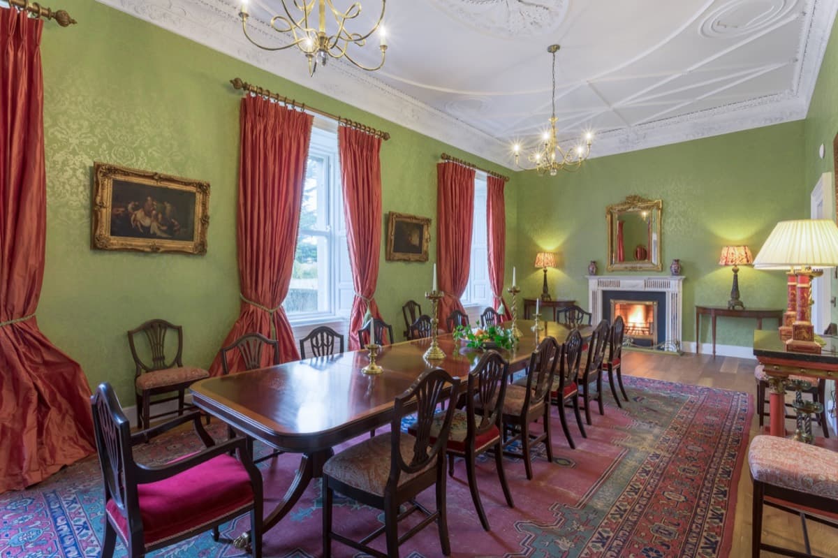The formal dining room