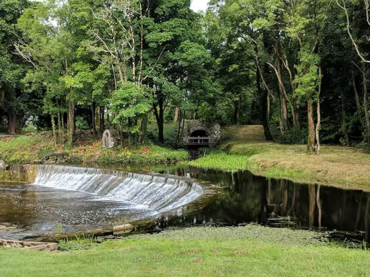 River waterfall on the Abbert
