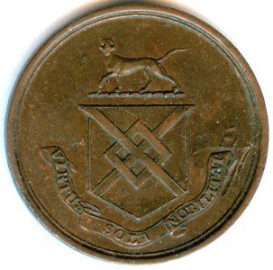 Coin minted during the Blake estate era