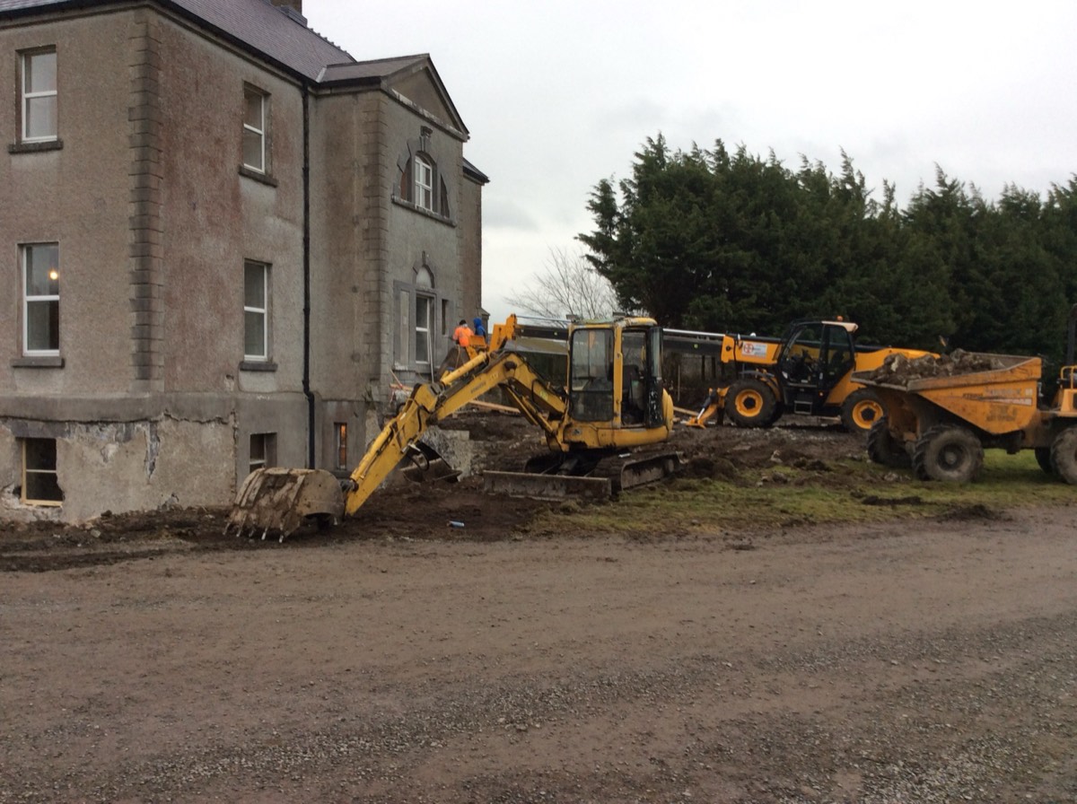 Foundation excavation