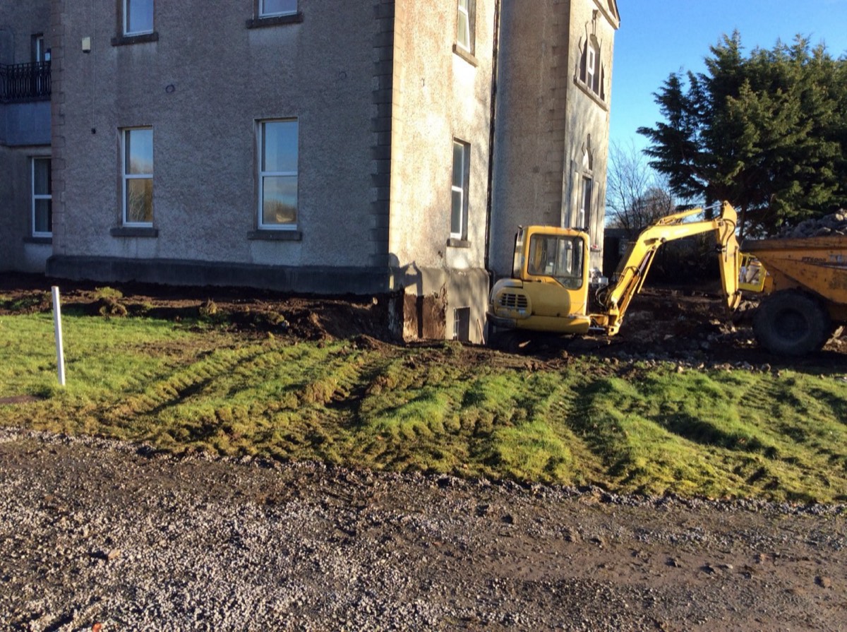 Exterior groundworks