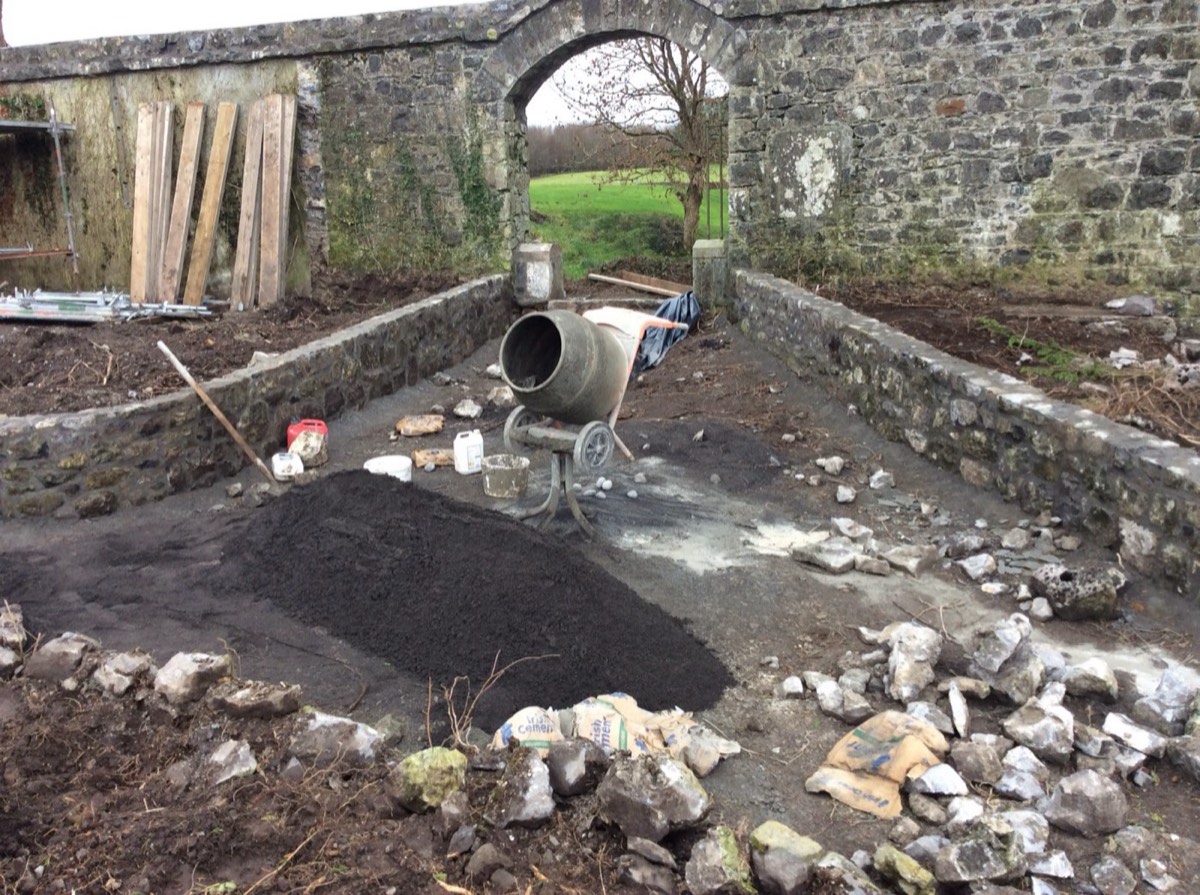 Stone arch excavation