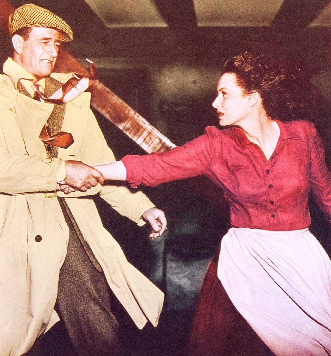 John Wayne and Maureen O'Hara at Ballyglunin
